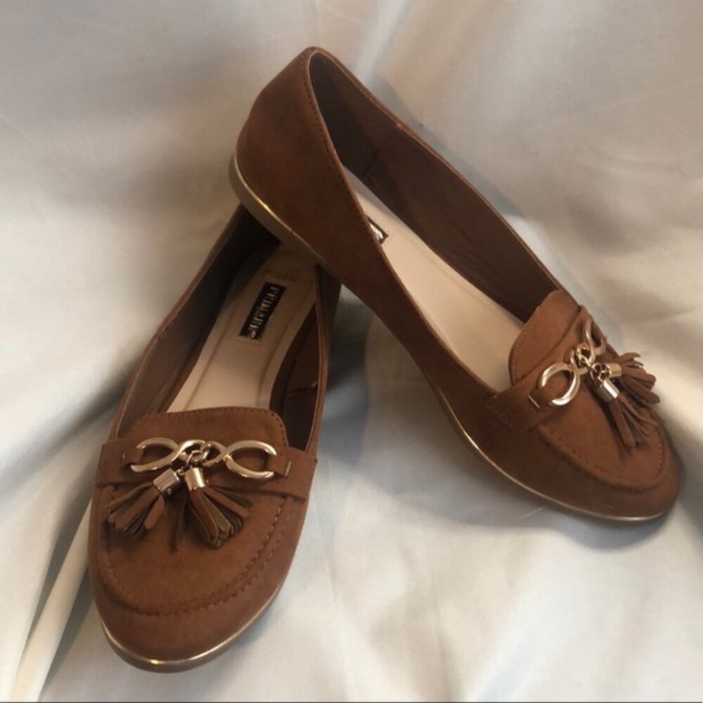 Primark Brown Suede Tassel Loafers  7